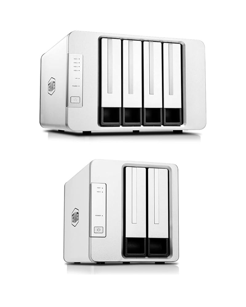 TerraMaster F2-210 NAS RAID 0、RAID1 TERRAMASTER F2-210 2-Bay NAS Quad Core 1GB RAM DDR4 Media